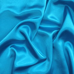 *Ткань Атлас-сатин, цвет Голубой (на отрез)  в Звенигороде