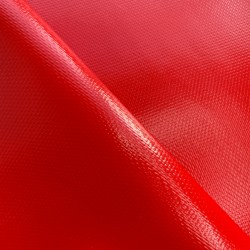 Тентовый материал ПВХ 600 гр/м2 плотная, Красный (Ширина 150см), на отрез  в Звенигороде, 600 г/м2, 1189 руб