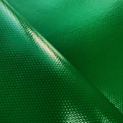 Ткань ПВХ 600 гр/м2 плотная, Зелёный (Ширина 150см), на отрез  в Звенигороде
