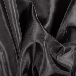 Ткань подкладочная Таффета 190Т, цвет Черный (на отрез)  в Звенигороде