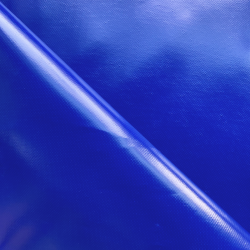 Ткань ПВХ 450 гр/м2, Синий (Ширина 160см), на отрез  в Звенигороде
