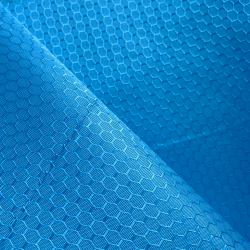 Ткань Оксфорд 300D PU Рип-Стоп СОТЫ, цвет Голубой (на отрез)  в Звенигороде