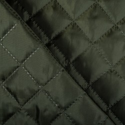 Стеганая подкладочная ткань с синтепоном (100гр/м2), цвет Хаки (на отрез)  в Звенигороде