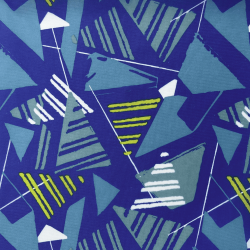 Ткань Оксфорд 210D PU, принт &quot;Лимонные треугольники&quot; (на отрез)  в Звенигороде