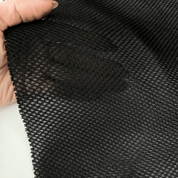Сетка 3D трехслойная Air mesh 165 гр/м2, цвет Черный (на отрез)  в Звенигороде